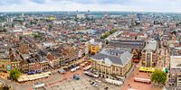 Panorama foto van de Grote Markt en de skyline van Groningen. van Jacco van der Zwan thumbnail