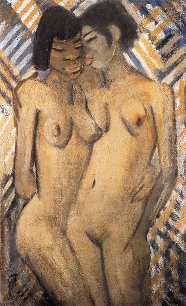 Zwei afrikanische oder schwarze Mädchen, Otto Mueller - ca1928 von Atelier Liesjes
