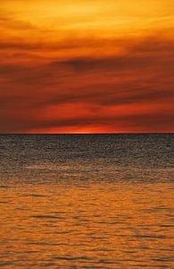 Oranje zonsondergang