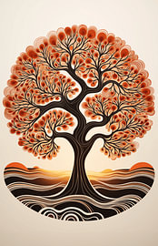 Vintage Baum des Lebens | Spirituelle Kunst von NeoArtEvolution