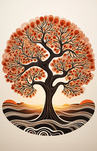 Vintage Baum des Lebens | Spirituelle Kunst