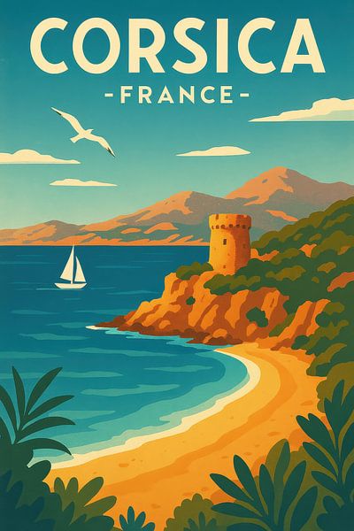 Corsica by Poster Art Shop