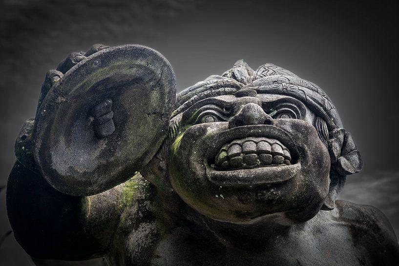 Porträt einer Steinskulptur von Humphry Jacobs