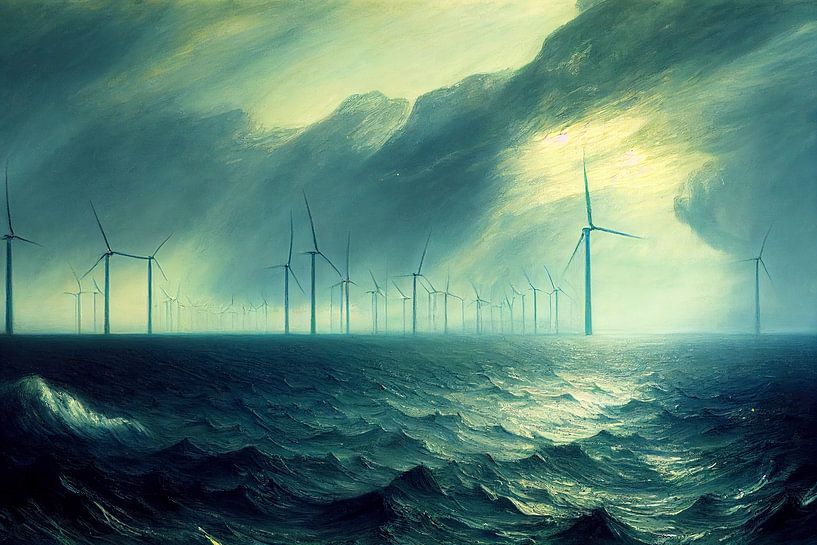 Wind farm in the North Sea by Whale & Sons