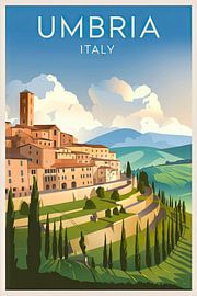 Ombrie, Italie. sur Poster Art Shop