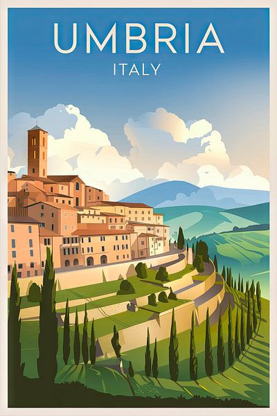 Umbria, Italien. von Poster Art Shop