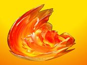 Vuur explosie van geel oranje 1 Soft von Alice Berkien-van Mil Miniaturansicht