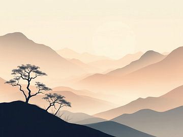 Modern landschap van On Your Wall