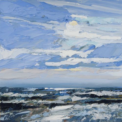 Impression Düne & Meer 83 von Rob Donders Beeldende kunst