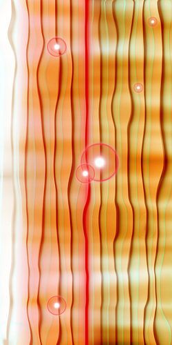 Linien in orange