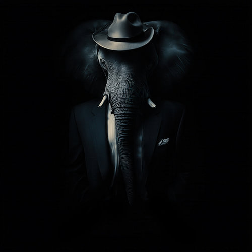 Maffia olifant portret