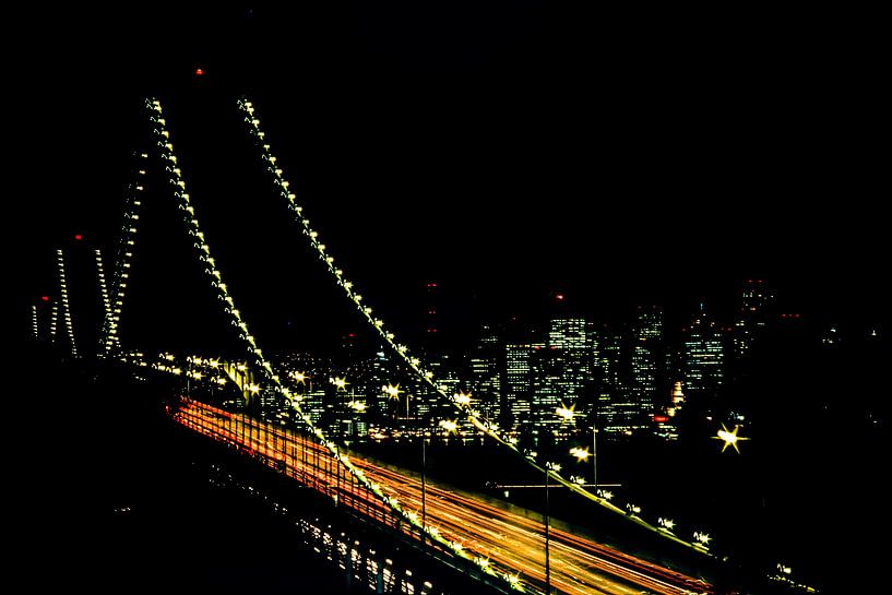 Bay Bridge by night by Dieter Walther