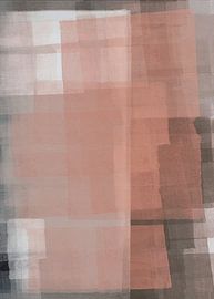 Abstract shapes and lines in beige, brown, terracotta by Dina Dankers