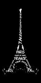 Digitale Kunst Eiffeltoren | Panorama sur Melanie Viola