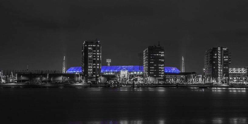 Feijenoord Stadium 30 (B/W) by John Ouwens