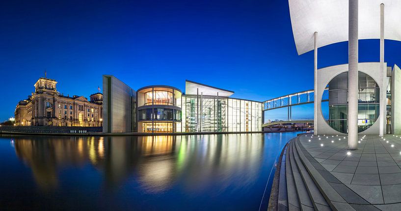 Panoramaufnahme im Berliner Regierungsviertel von Frank Herrmann