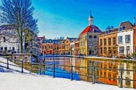 Winterbeeld Schiedam van Frans Blok - foto's, kunst en andere wanddecoratie thumbnail