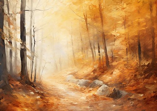 Autumn Forest Painting | Autumn Forest