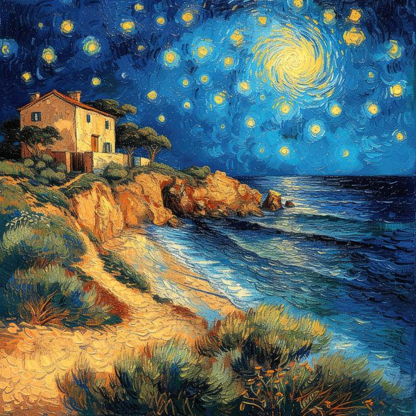 Mond Strand Meer Maritim von Niklas Maximilian