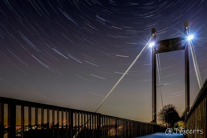 stars bicycle bridge sevenbergen farm by Gert Jan Geerts