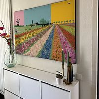 Klantfoto: Hollandse bollenvelden van Suzanne Allewelt, als ArtFrame