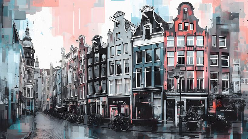 Mooie straat in Amsterdam van But First Framing