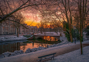 Maliesingel in de winter