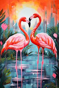 Flamingos von ARTemberaubend