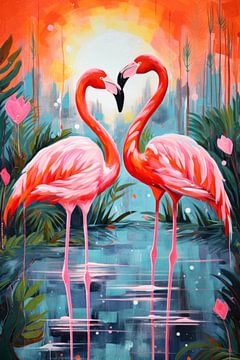 Flamingos by ARTemberaubend