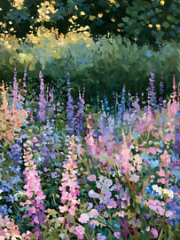 Prairie de fleurs sauvages sur IamHomeStudio