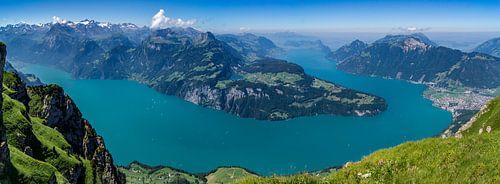 Panorama Vierwaldstättersee vanaf de Fronalpstock