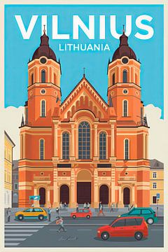 Vilnius, Litouwen. van Poster Art Shop