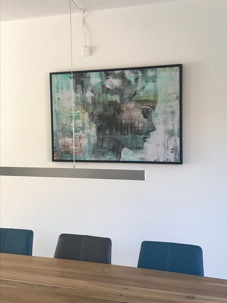 Klantfoto: Angie green van Atelier Paint-Ing, op canvas