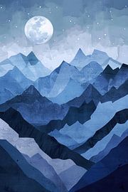 Berglandschaft von Poster Art Shop