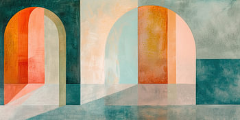 Peinture abstraite au néon
