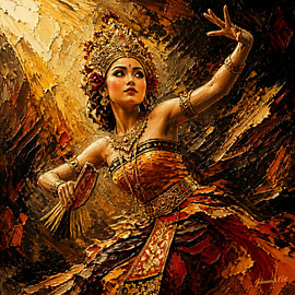 Desire in the Dance – Balinesische Anmut von Johannas Art Creations