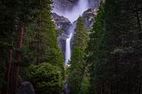 Waterval door de bomen