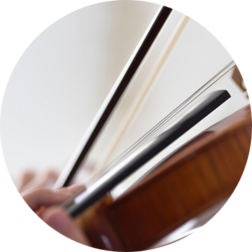 Violist die viool speelt