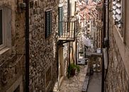 Allee mit Treppe in Dubrovnik von Daan Kloeg Miniaturansicht