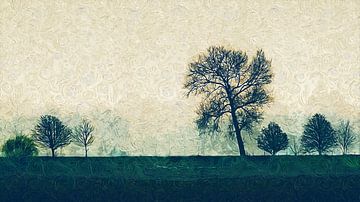 Impressionist landscape by Arjen Roos