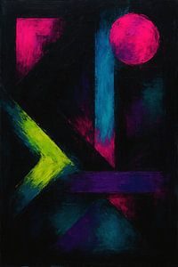 Abstraktes Neon Noir