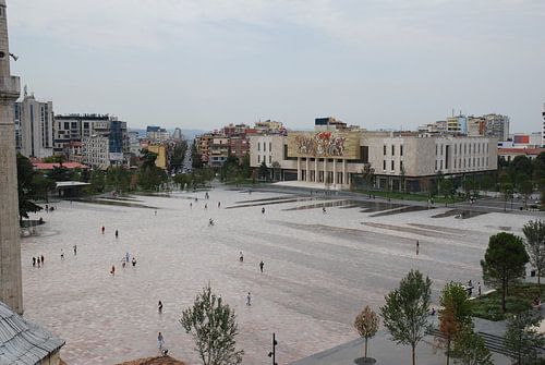 Skanderbergplein in Tirana hoofdstad van Albanië