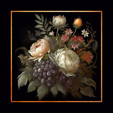 Sfeervol Victoriaans  bloemstuk van Pieternel Fotografie en Digitale kunst