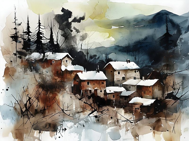My village in winter by pol ledent