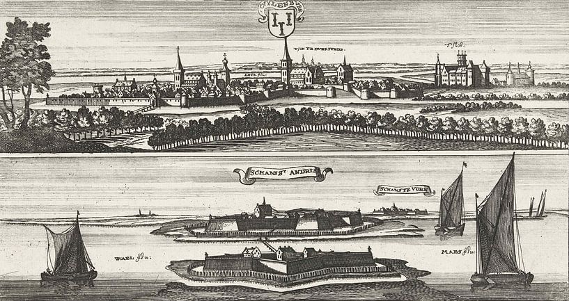 Ansicht von Culemborg, Gaspar Bouttats, 1674 von Atelier Liesjes