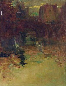 Blick auf die Grünanlagen in Brügge, Constant Permeke