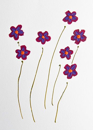 Blumen Eleganz retro