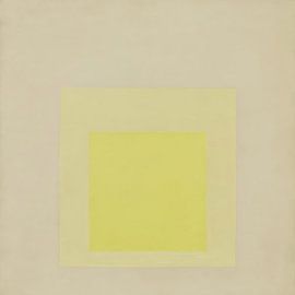 Josef Albers - Hommage an das Quadrat, Pistazie, beige, hohe Auflösung von Vivanne