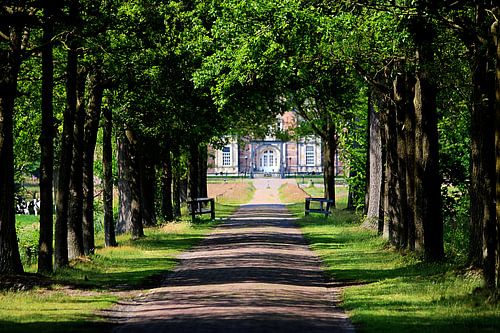 Doorkijk naar kasteel