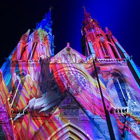 Sint Catharina curch ; light festival Glow 2018 sur Carola van Rooy